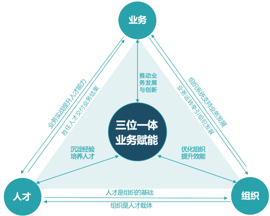 “业务、组织、人才”三者关系图