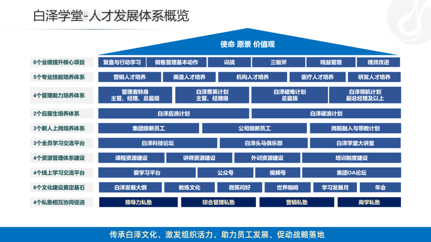  白泽学堂人才发展体系