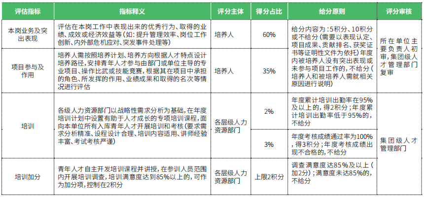 评分指标释义及给分原则 （示例）