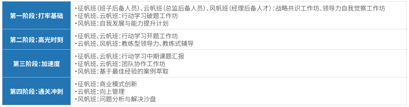 不同层级管理者后备人才培养方案